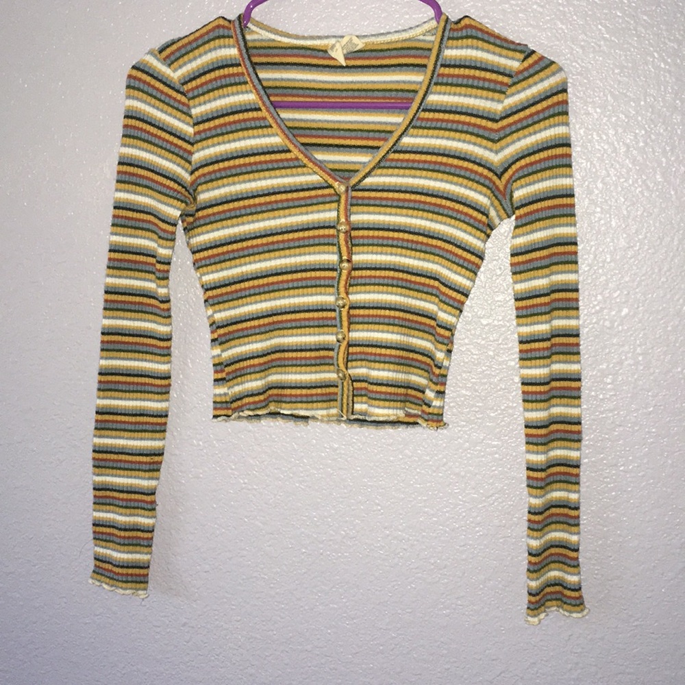 V cropped top